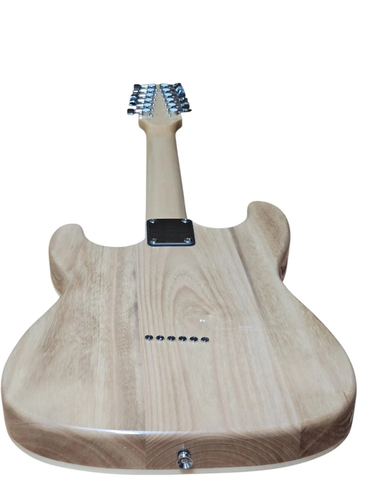 NEW STRAT STYLE 12 STRING SEMI-HOLLOW THINLINE NATURAL FINISH ELECTRIC GUITAR