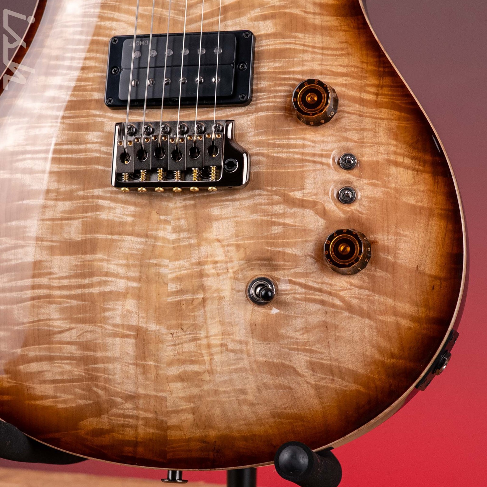 PRS Wood Library Custom 24-08 10-Top DMO Natural Smokeburst