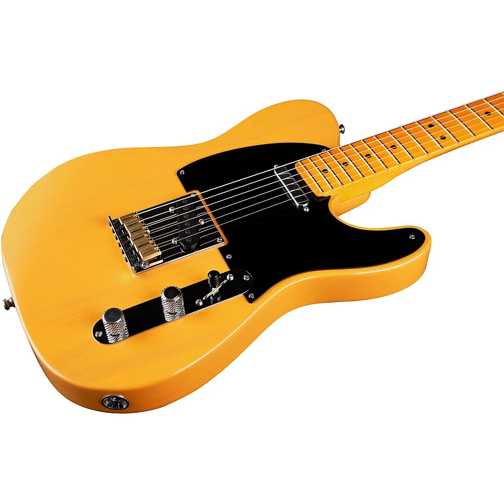 Fender American Ultra Luxe Vintage ’50s Telecaster Mpl FB Guitar Bttersctch Blnd