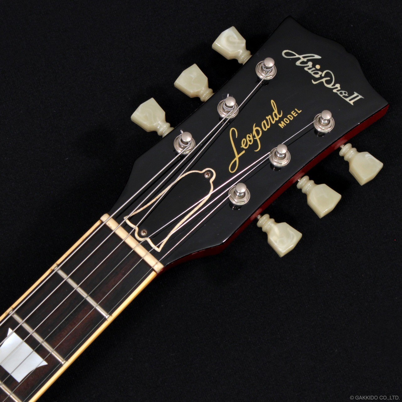 Aria Pro II LS-800VD CH Leopard DiMarzio Powered Cherry Sunburst Matsumoku 1980