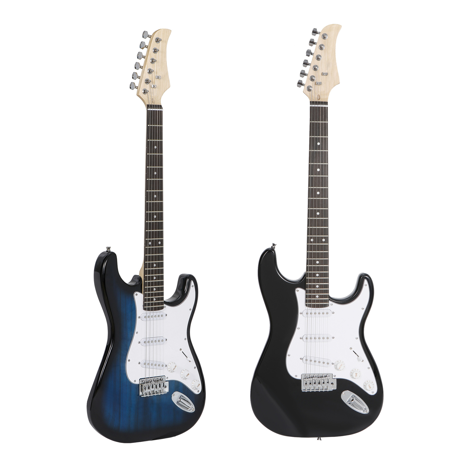 Blue Full Size Electric Guitar with Amp, Case and Accessories Pack Beginner