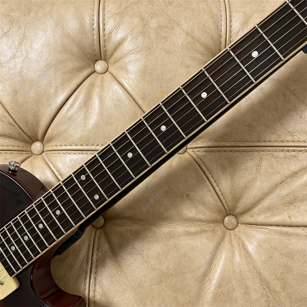 Solid Electric Guitar P-90 Pickup Stainless Rounded Fret Edge Sunburst No Logo