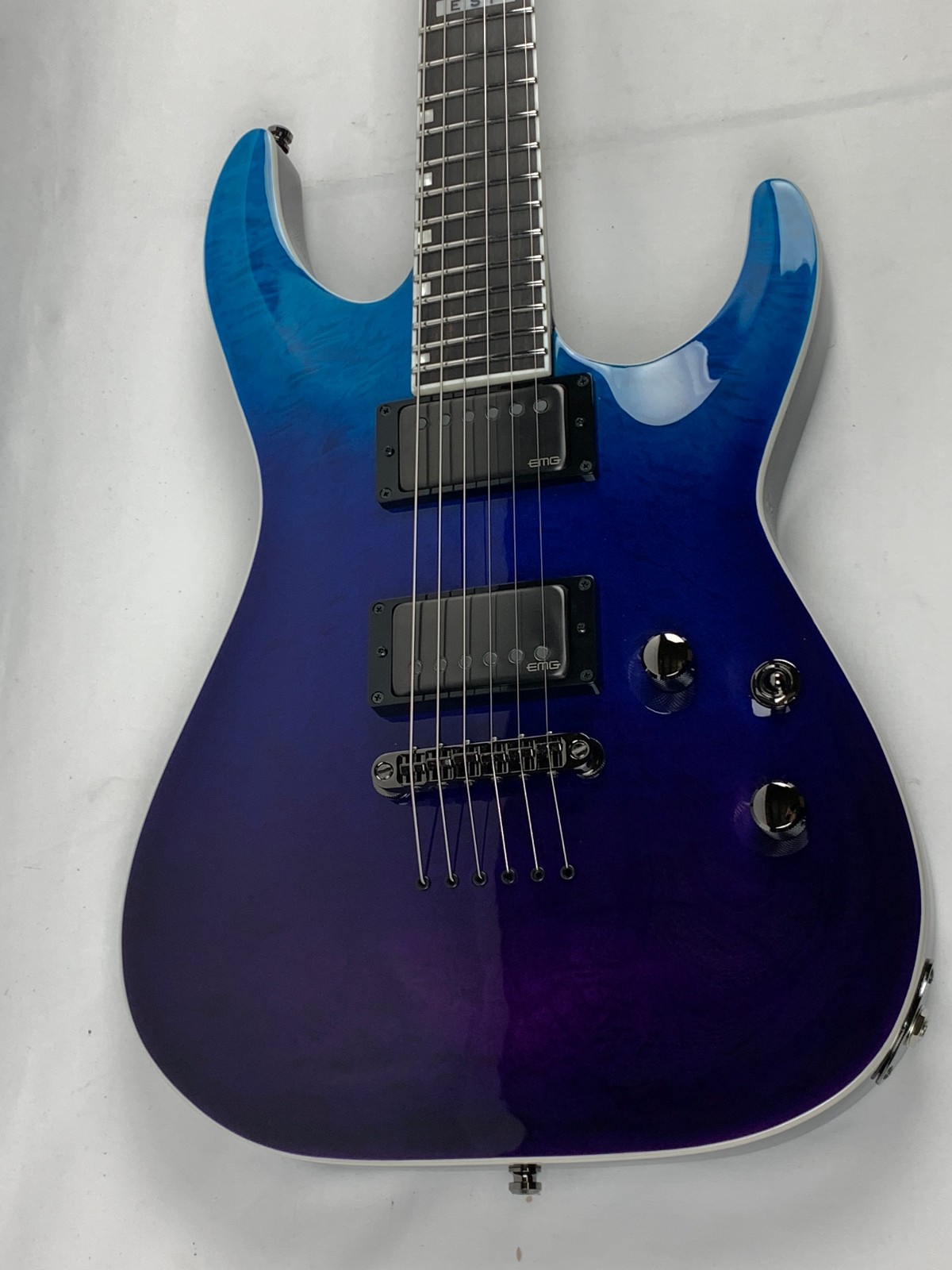 ESP E-II Horizon NT-II Blue-Purple Gradation Electric Guitar + Hard Case B-Stock