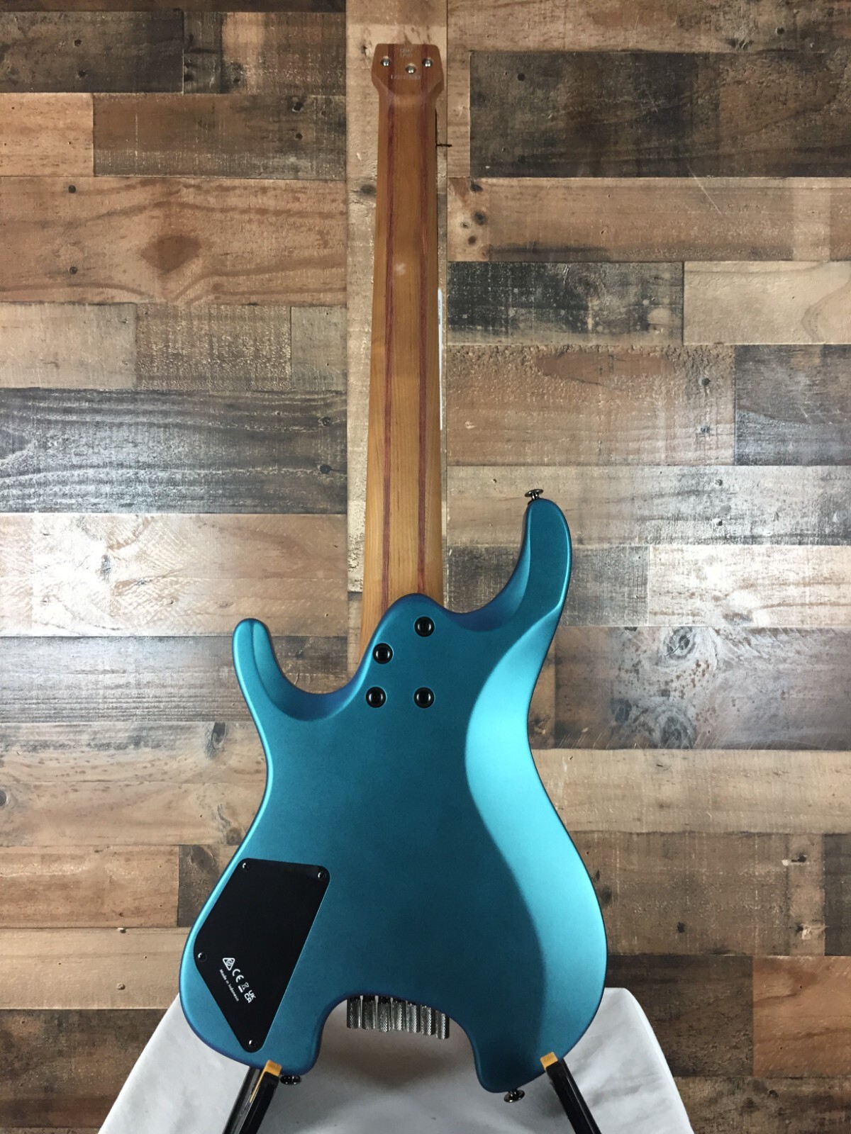 Ibanez Q547 7-String Electric Guitar, Blue Chameleon Metallic Matte, Gig Bag 083