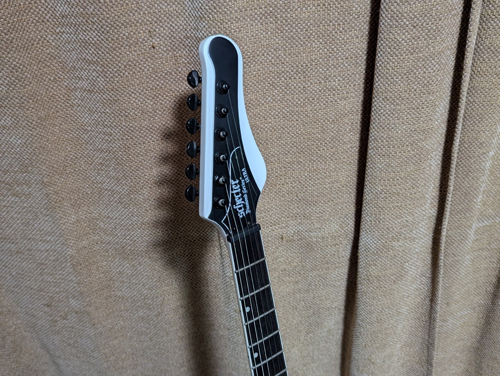 Schecter Guitar Research Ultra 6-String Electric Guitar Satin White -Broken Neck