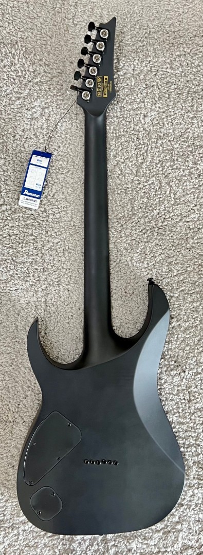 Ibanez RG Iron Label Electric Guitar Flat Black, Model RGRTB621BKF