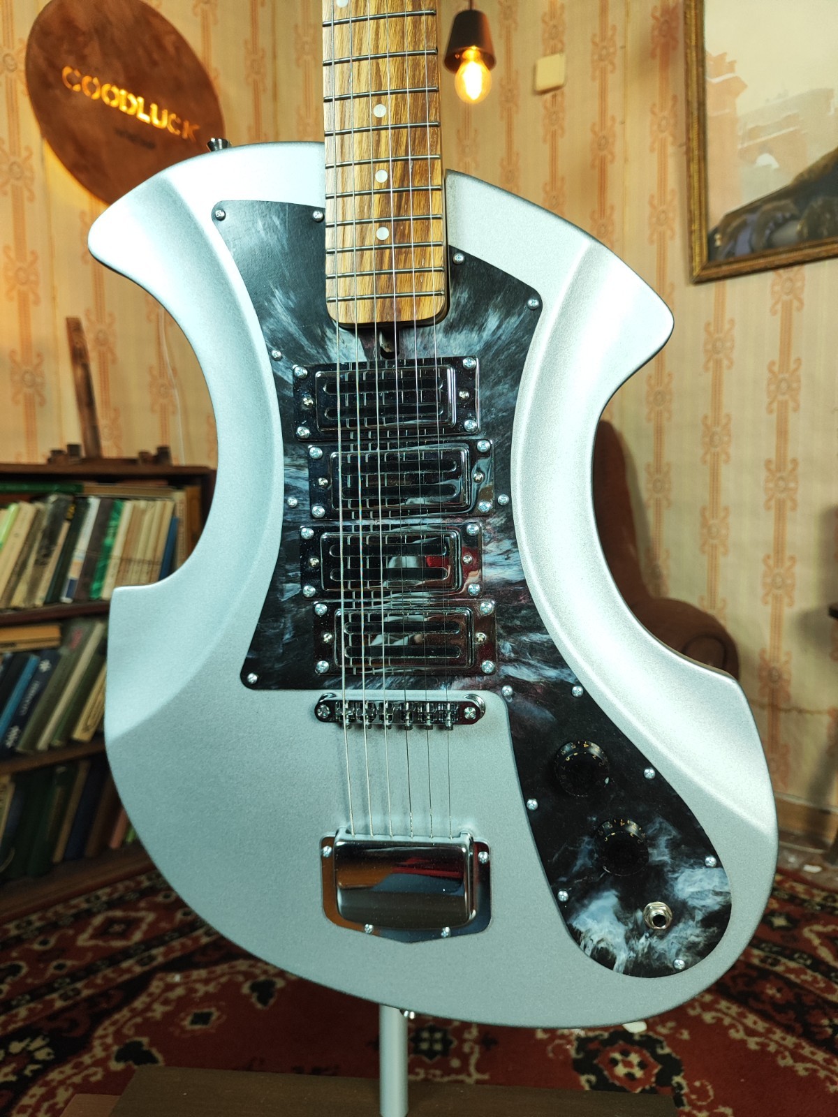 Orfeus Pirin Style Guitar Retro Eastern Europe Design USSR Reissue
