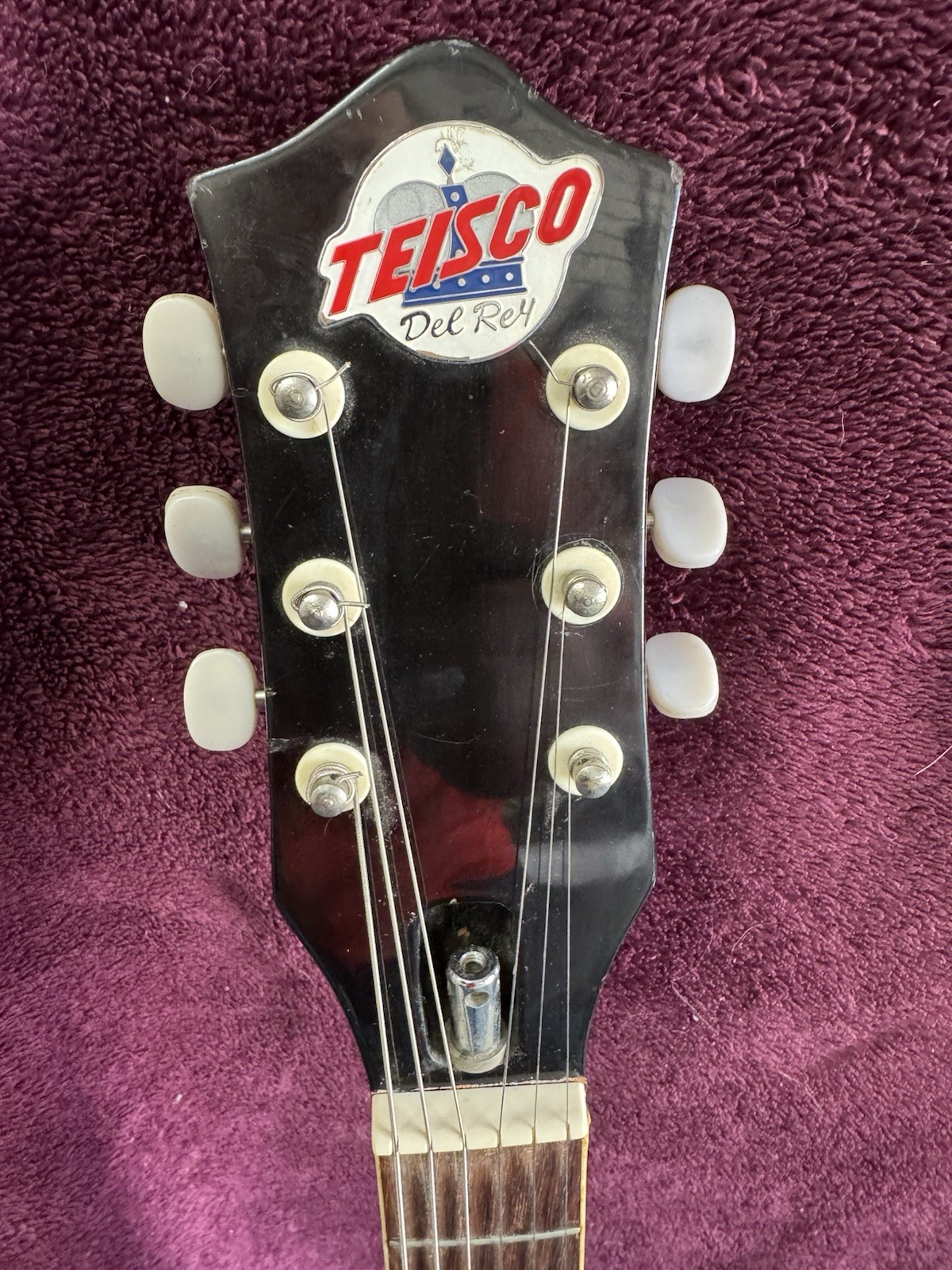 Electric Guitar TEISCO Del Rey EP-7 Model Semi Hollow Tobacco Burst Rare Color !