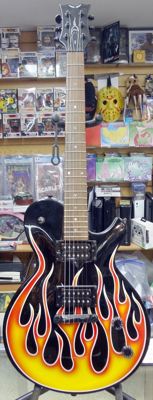 Dean Dragster Evo Flame Decal 6 String Right-Handed Solid Body Electric Guitar!