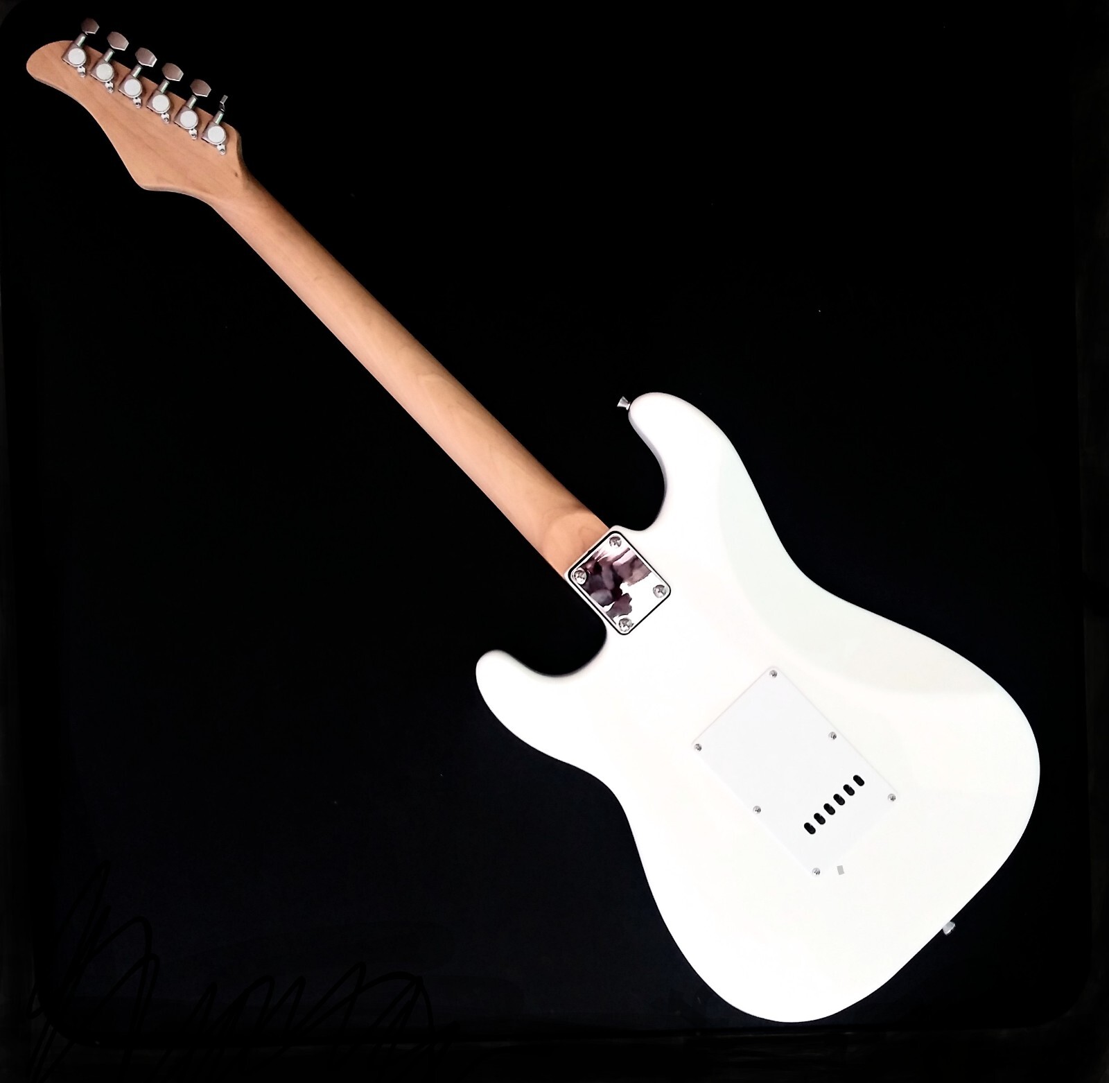 ❄️PROS & BEGINNERS!❄️+AMP! Unmarked S Style Electric Guitar +Case +Whammy!