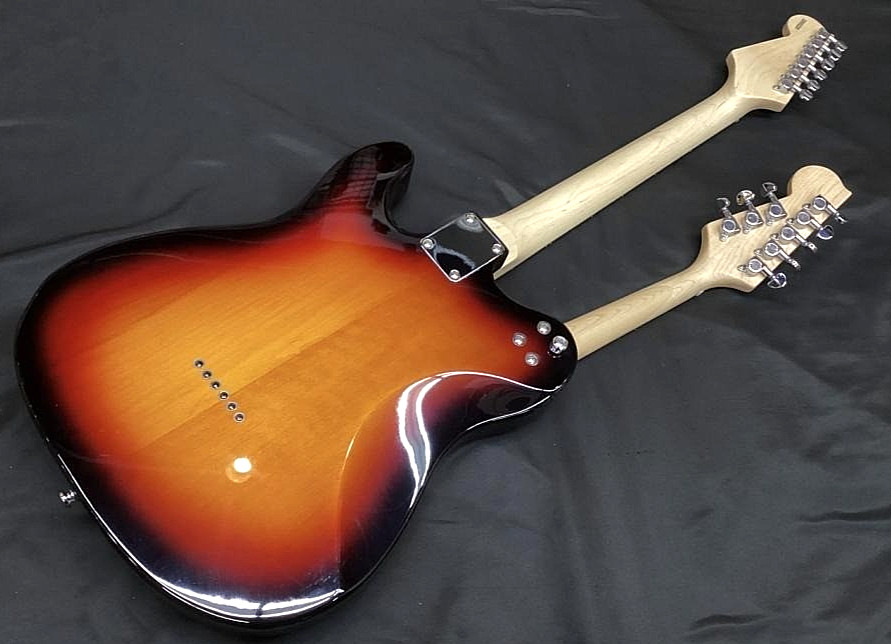 Eastwood Teleolin Sunburst Double Neck Vintage Rare Guitar Mandolin Unique Japan