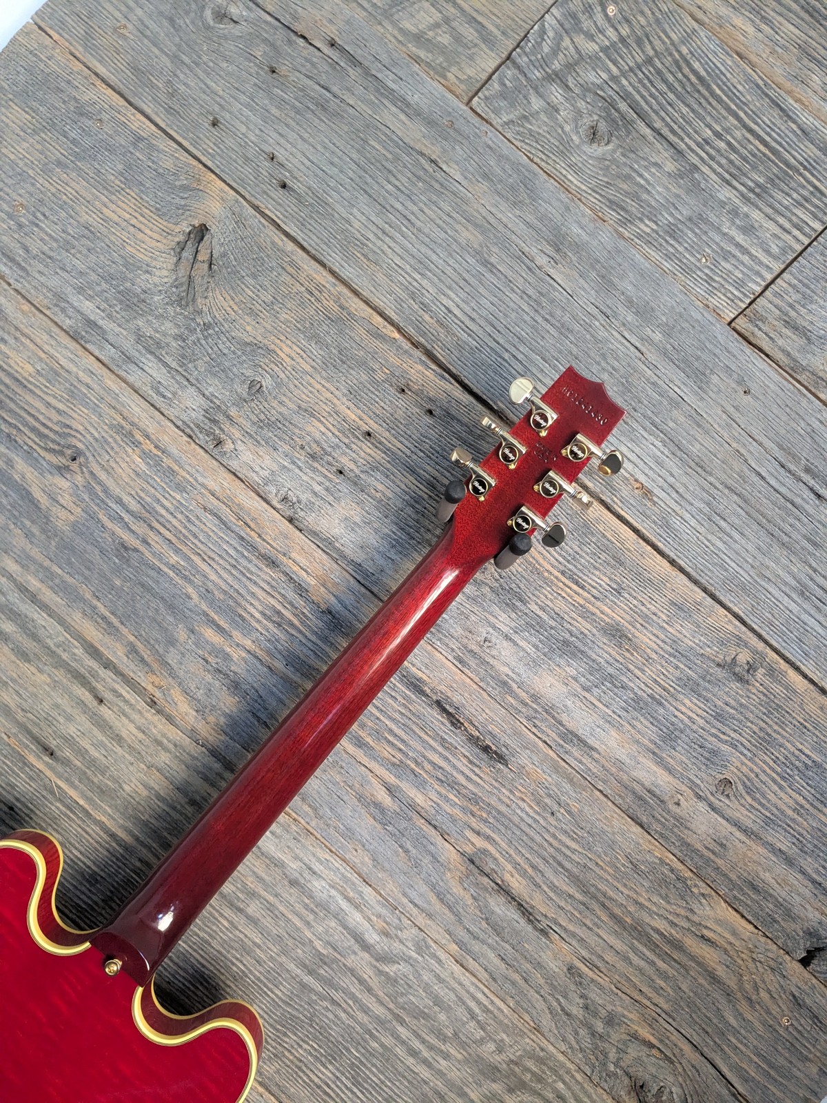 Used Heritage Custom Shop Core Collection H-555 Semi-Hollow Trans Cherry w/OHSC