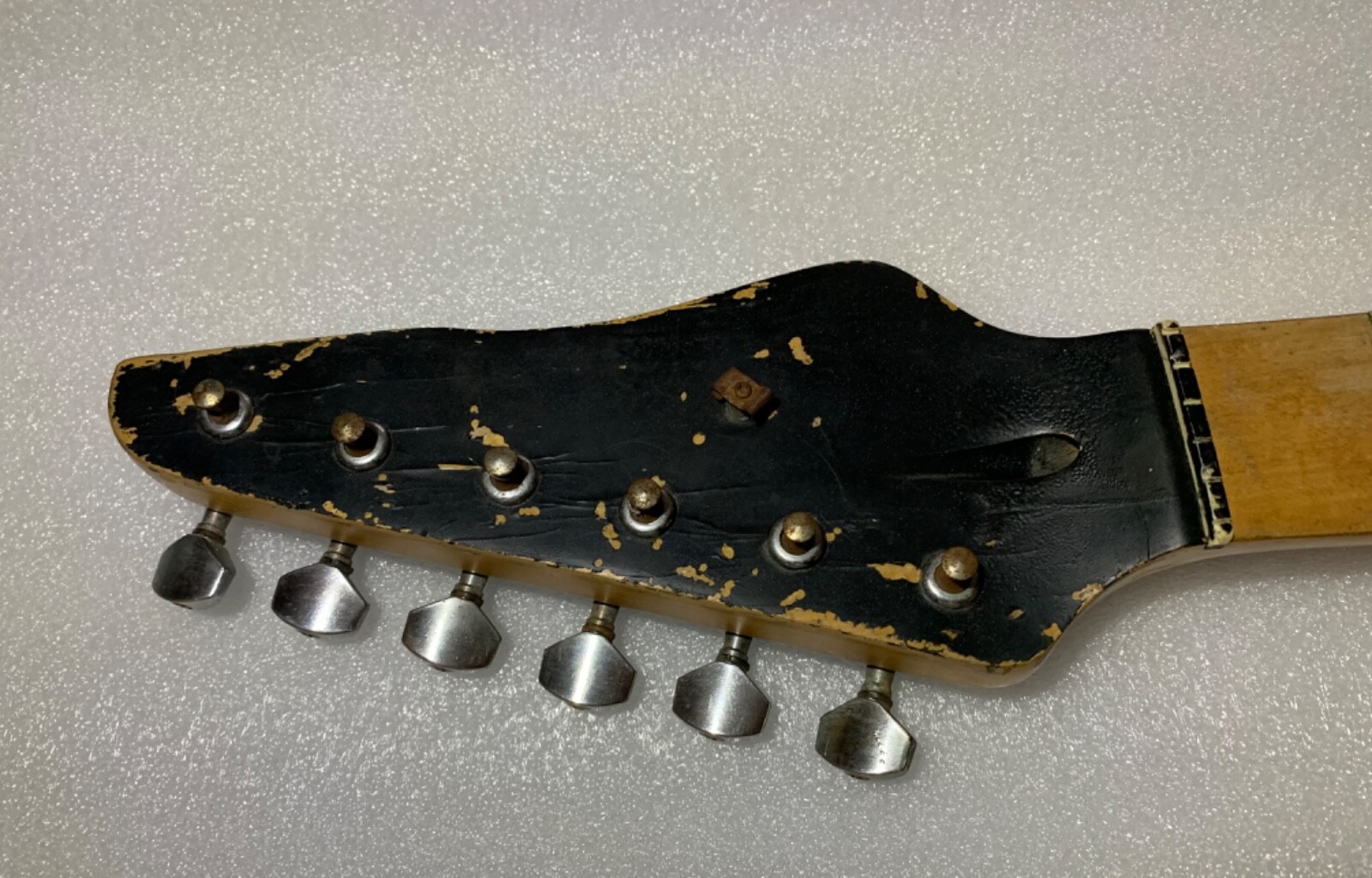 VINTAGE Electric Guitar Thin Retro Neck and Tuners