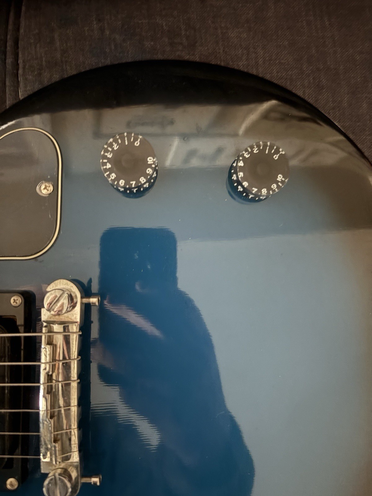 Maestro LP Style Electric Guitar Blue Black Burst Humbucker + Gig Bag