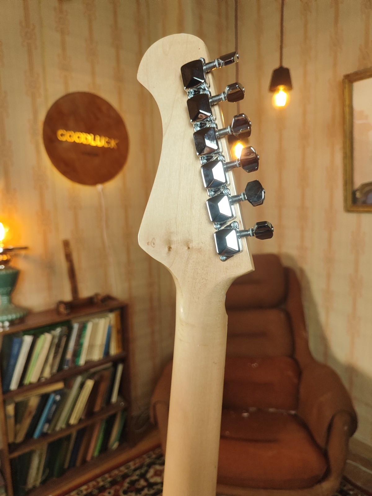 Odessa Style Electric Guitar Vintage USSR Retro Remake Sunburst