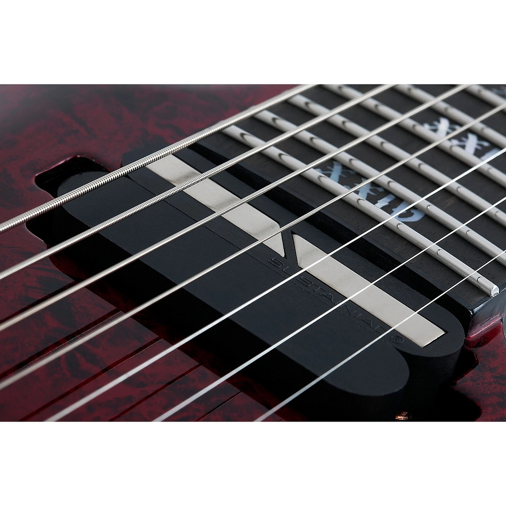Schecter Guitar Research C7 FRS Apocalypse 7String Electric Guitar Red Reign