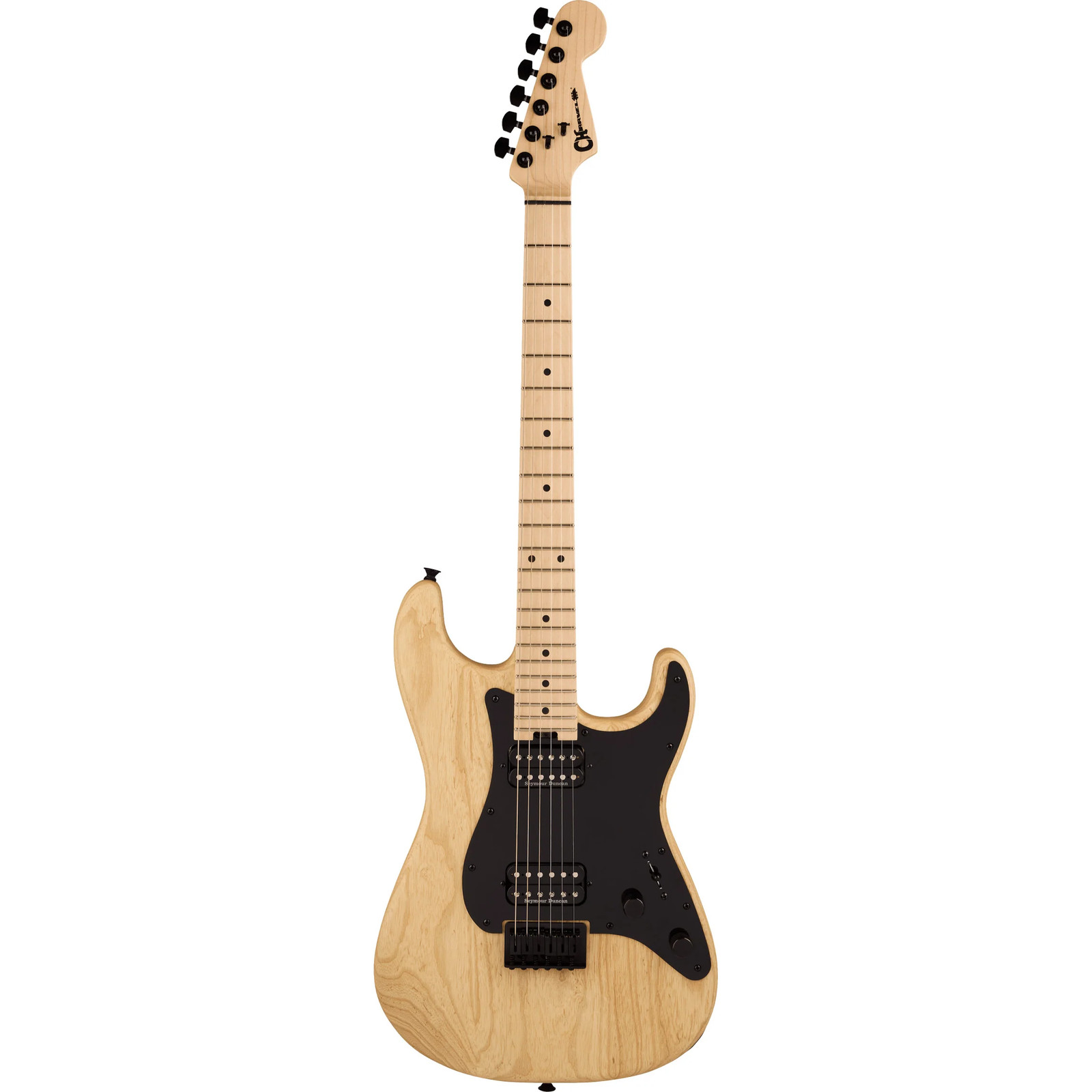 Charvel Pro-Mod So-Cal Style 1 HH HT MPL Guitar – Maple Fingerboard, Natural Ash