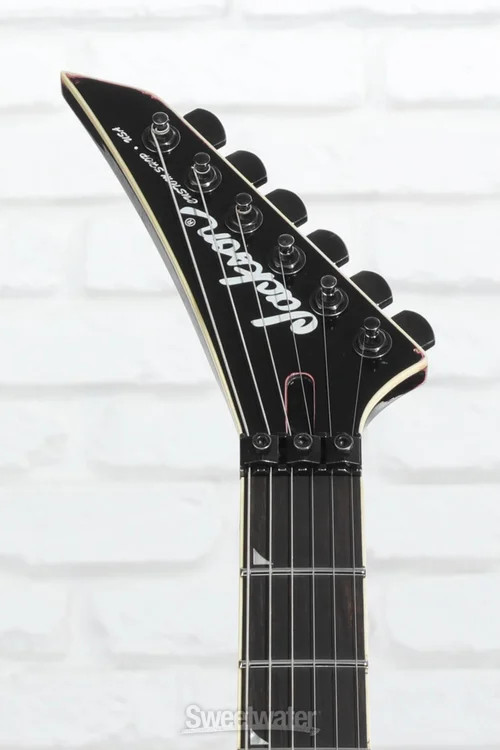 Jackson USA Tangent Series Soloist Electric Guitar – Black Over Platinum Pink,