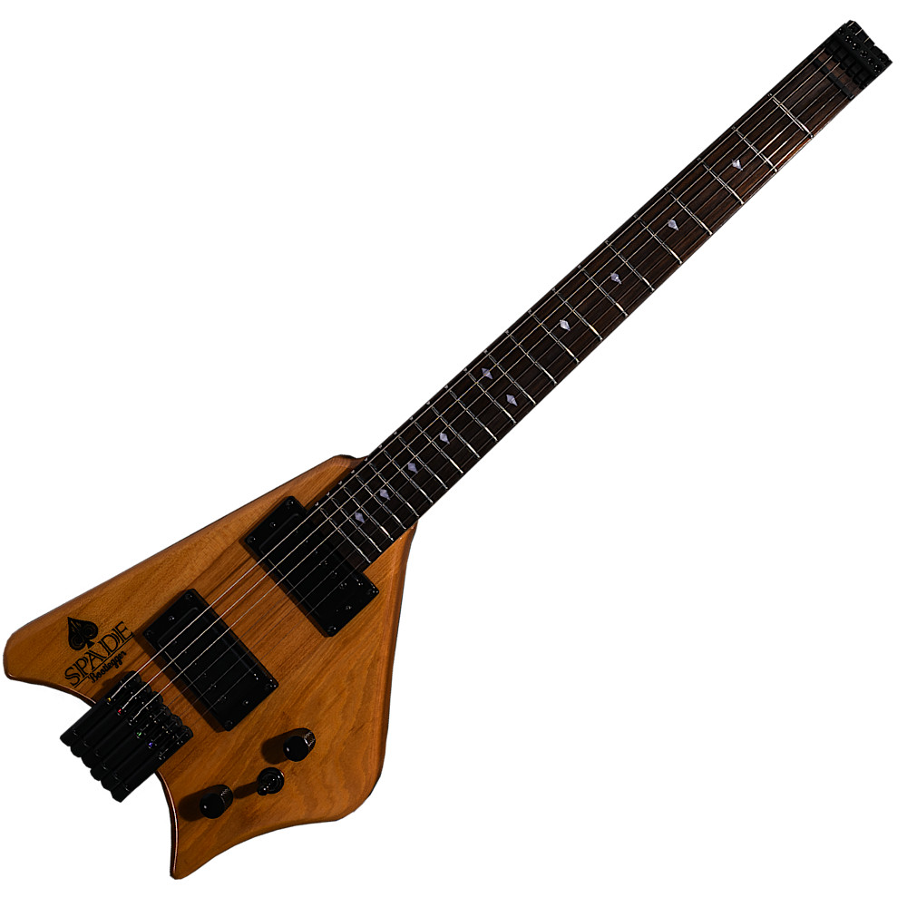 Bootlegger Guitar Honey Color Spade Headless Gibson Short Scale 24.75″ with Case