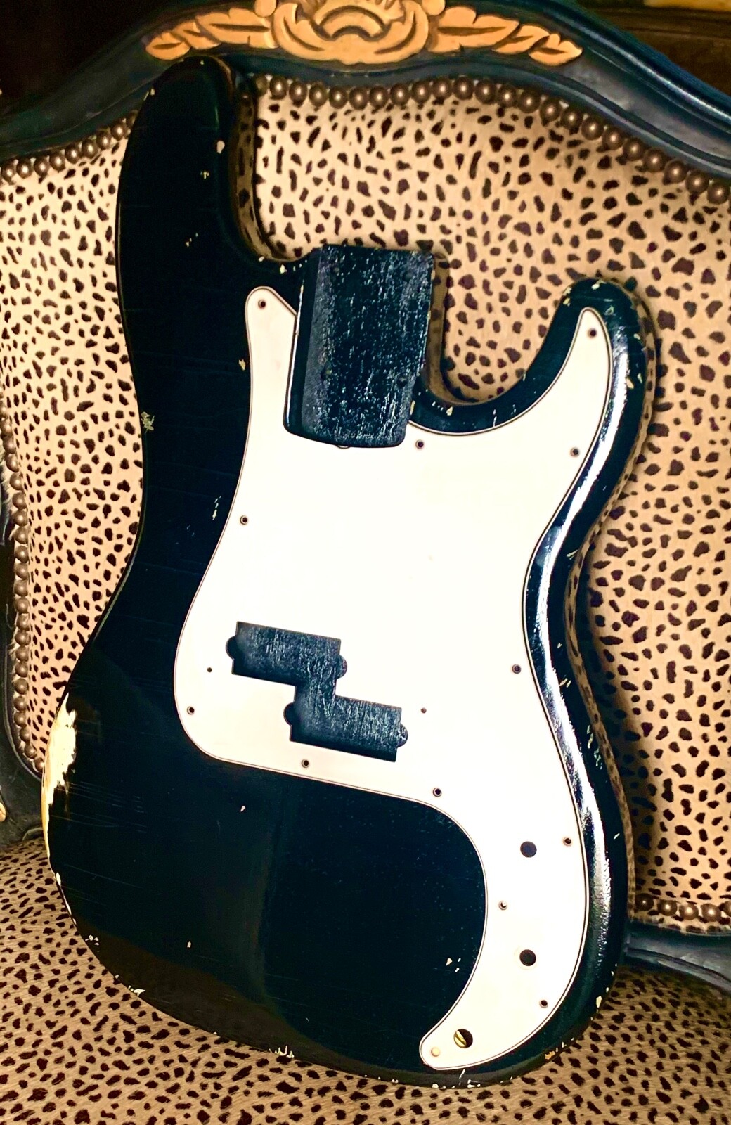 P bass Body NITRO RELIC Black EBONY finish PLACE YOUR ORDER by JVGuitars