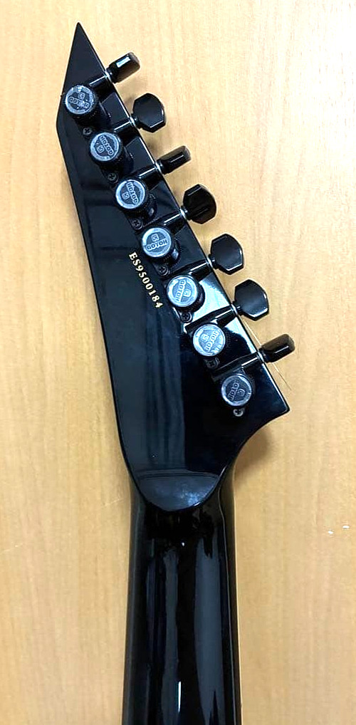 ESP E-II M-II Seven NT 7-String Neck Thru Black EMG Ebony Metal Guitar MIJ Japan