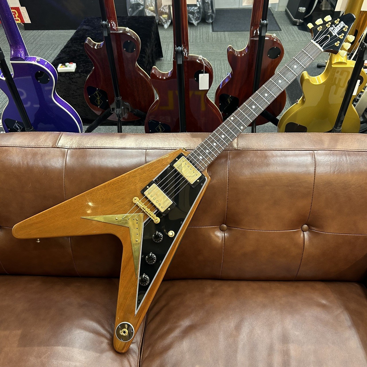 Gibson Custom Shop 1959 Flying V Mahogany Natural 2.81kg 2021 Electric Guitar