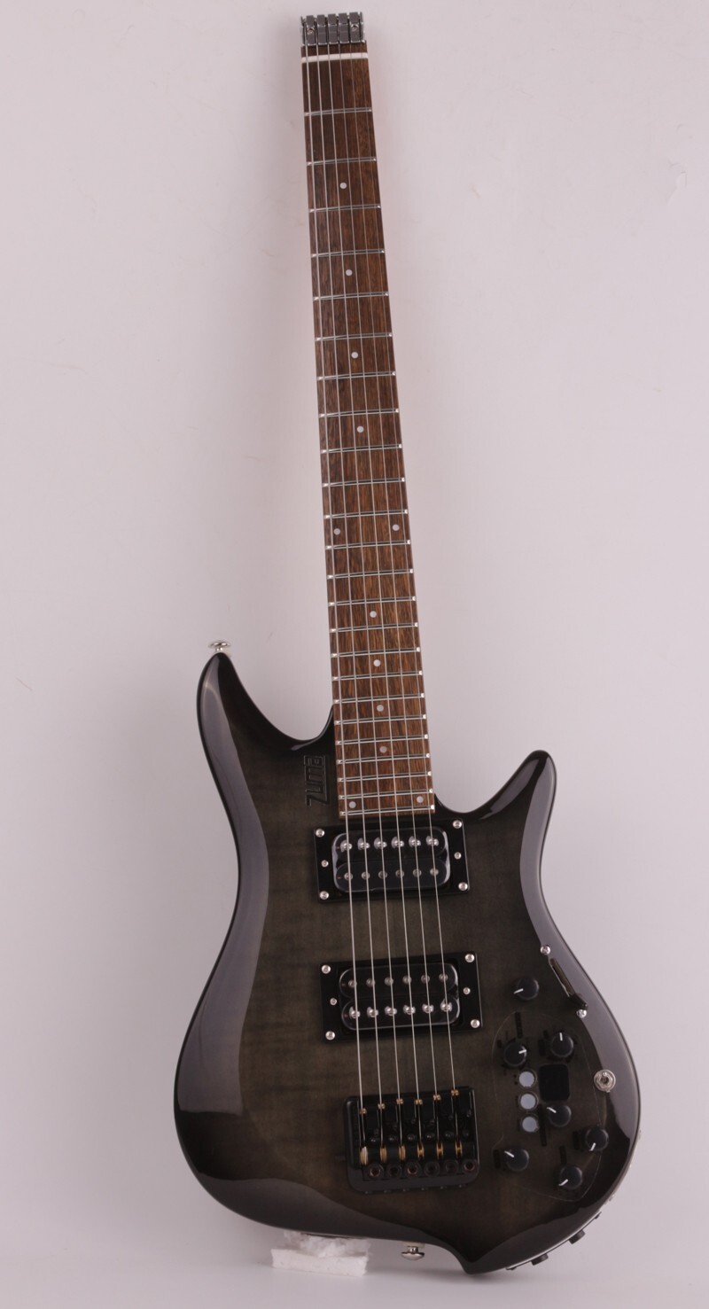 Headless electric guitar travel built in effect drum silent portable