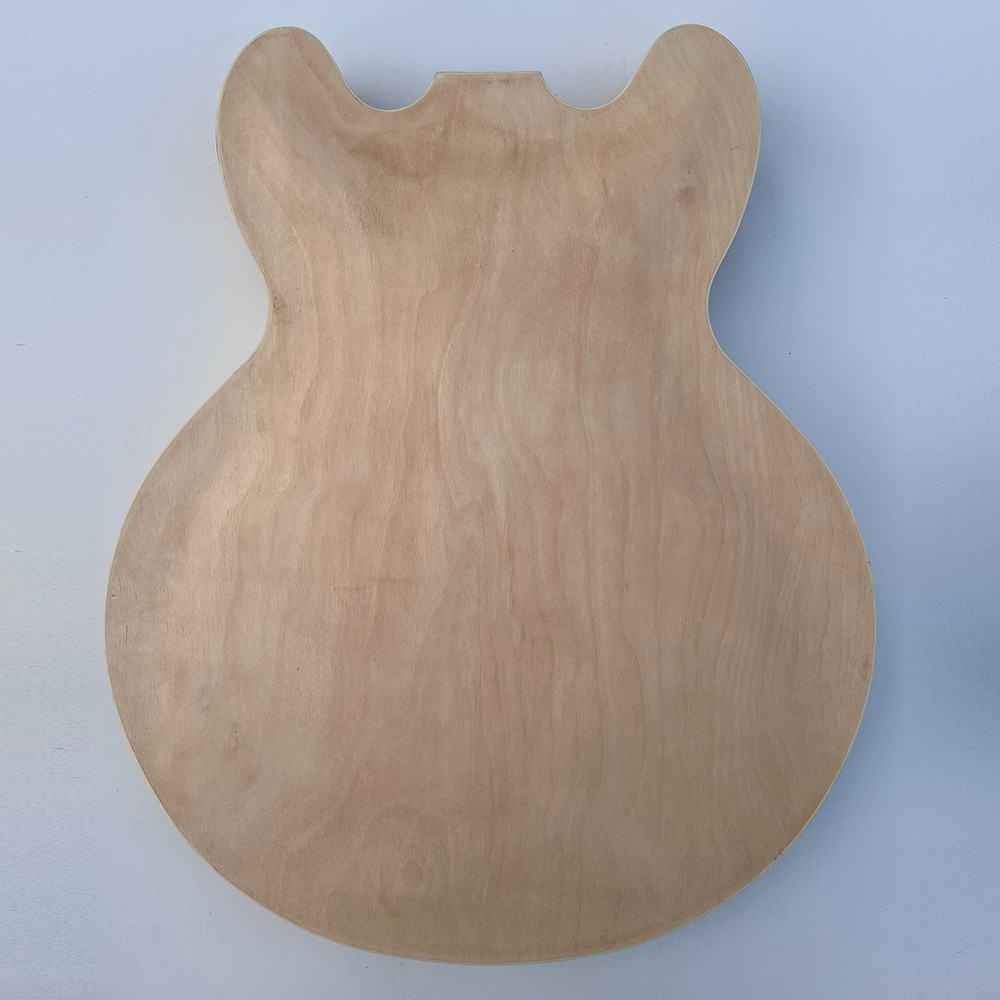 DIY Electric Guitar Kits Bone Nuts Hollow Flamed Maple Top Maple Body FREE SHIP