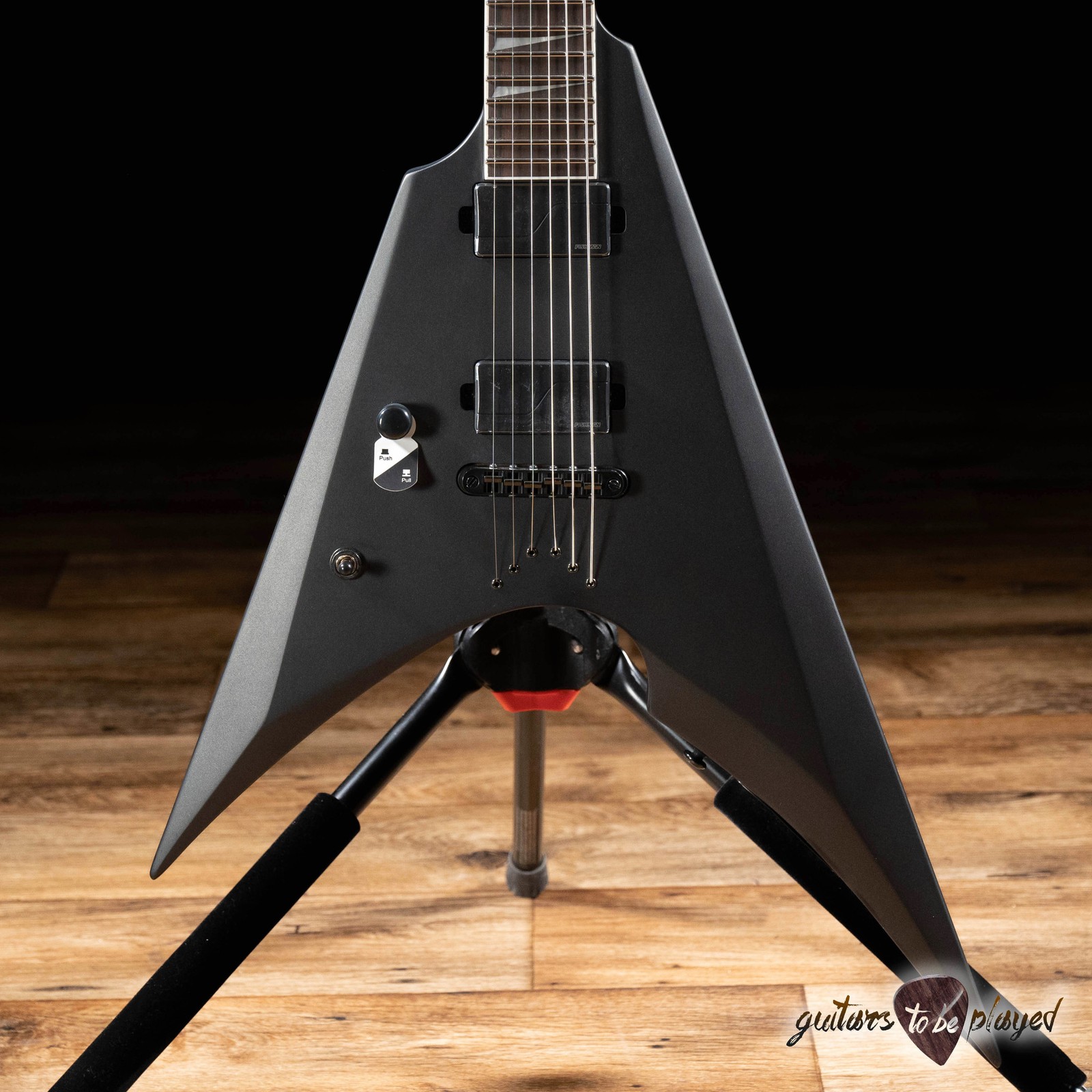 ESP LTD ARROW-1000NT LH Left-Handed Guitar – Charcoal Metallic Satin