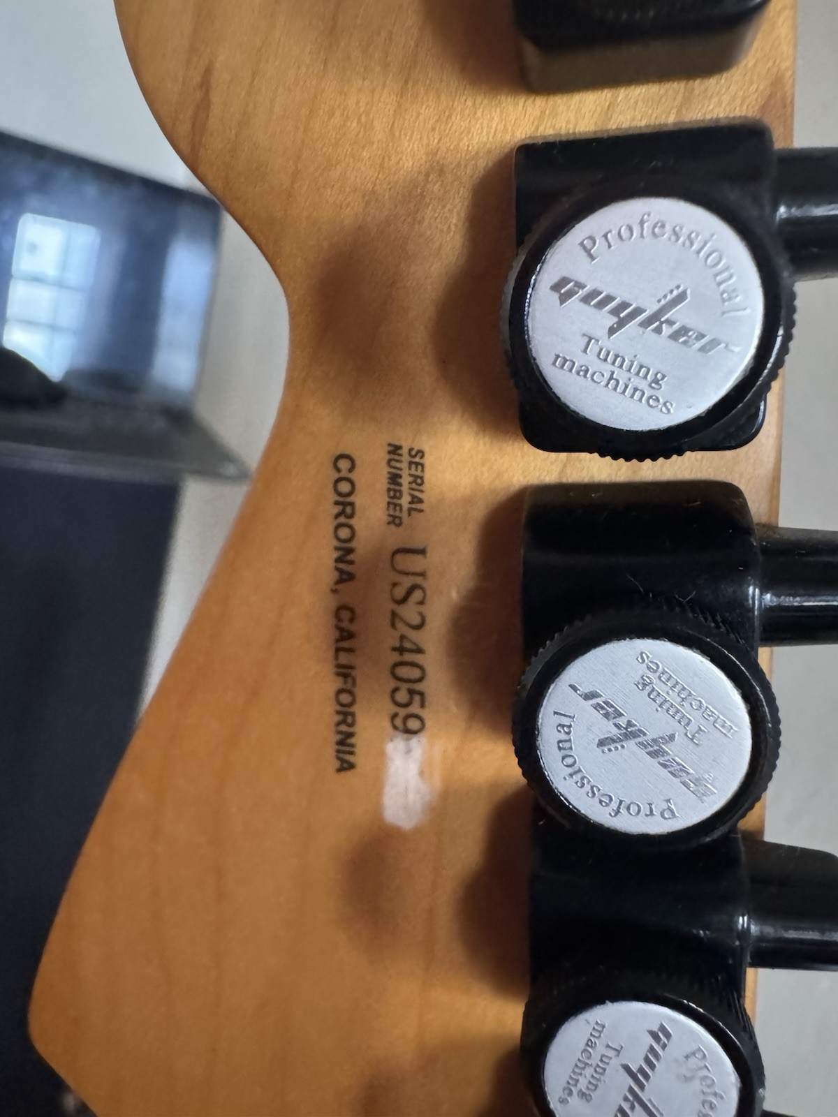 Fender Ultra Stratocaster (Partcaster) Black Headstock Neck MIM Body