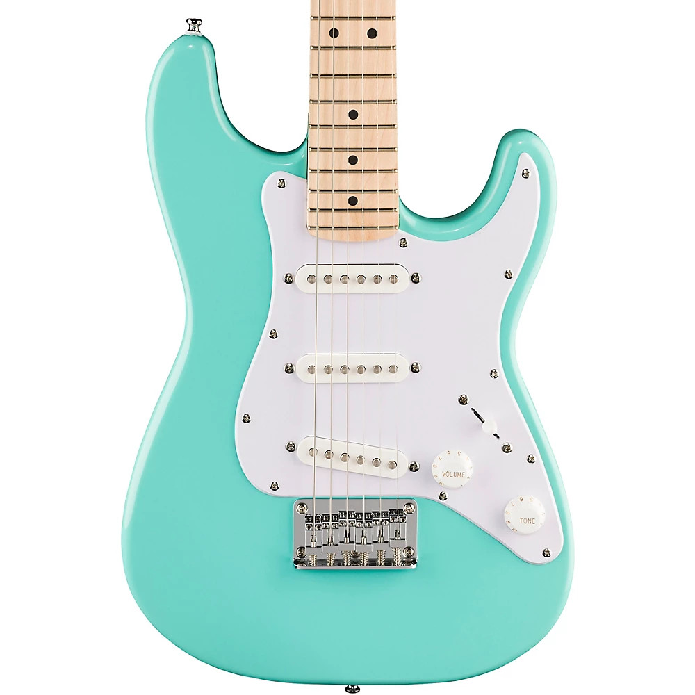 Squier Mini Stratocaster Electric Guitar – Sea Foam Green