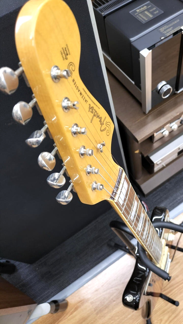 Fender Japan Jazzmaster Guitar JM66B 3-Tone Sunburst Block Inlay