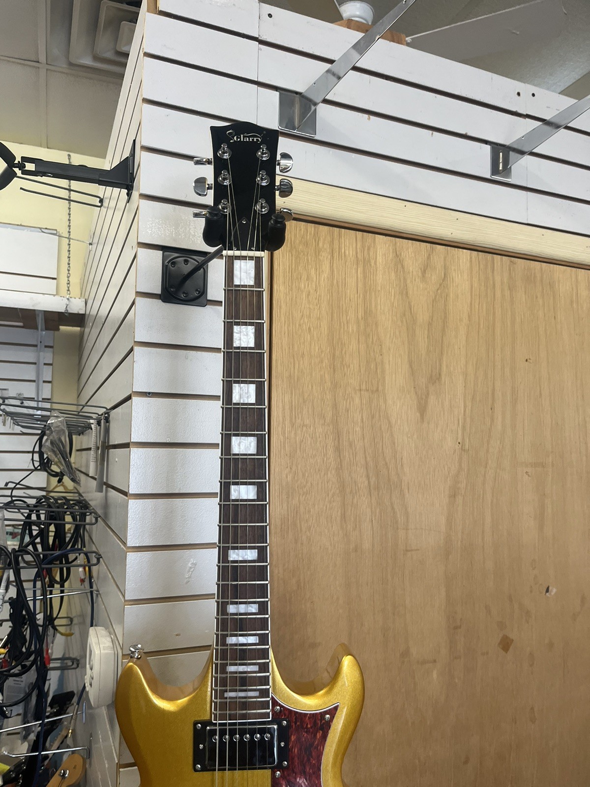 Glarry Full Size Gold Electric Guitar W/Double Cutaway H-GZ1Z102