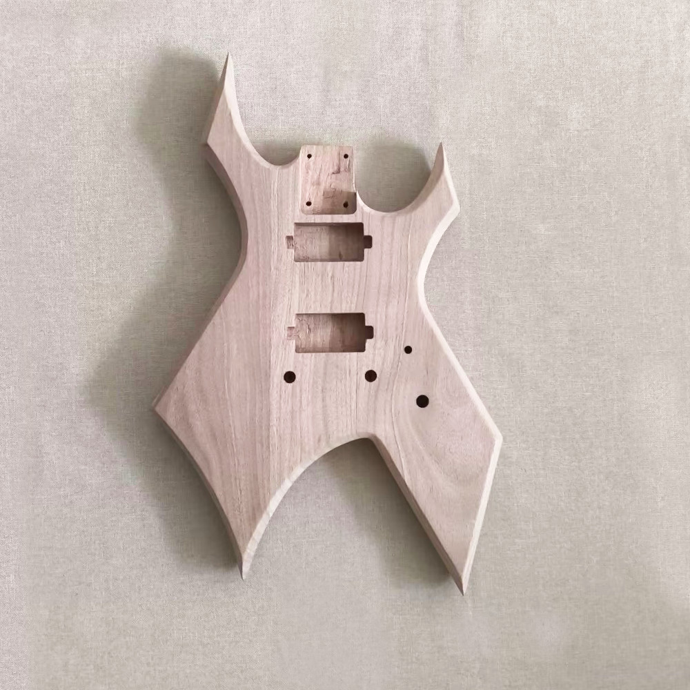 DIY Warlock Prophecy Electric Guitar Unfinished Kit Rosewood FB Mahogany Body