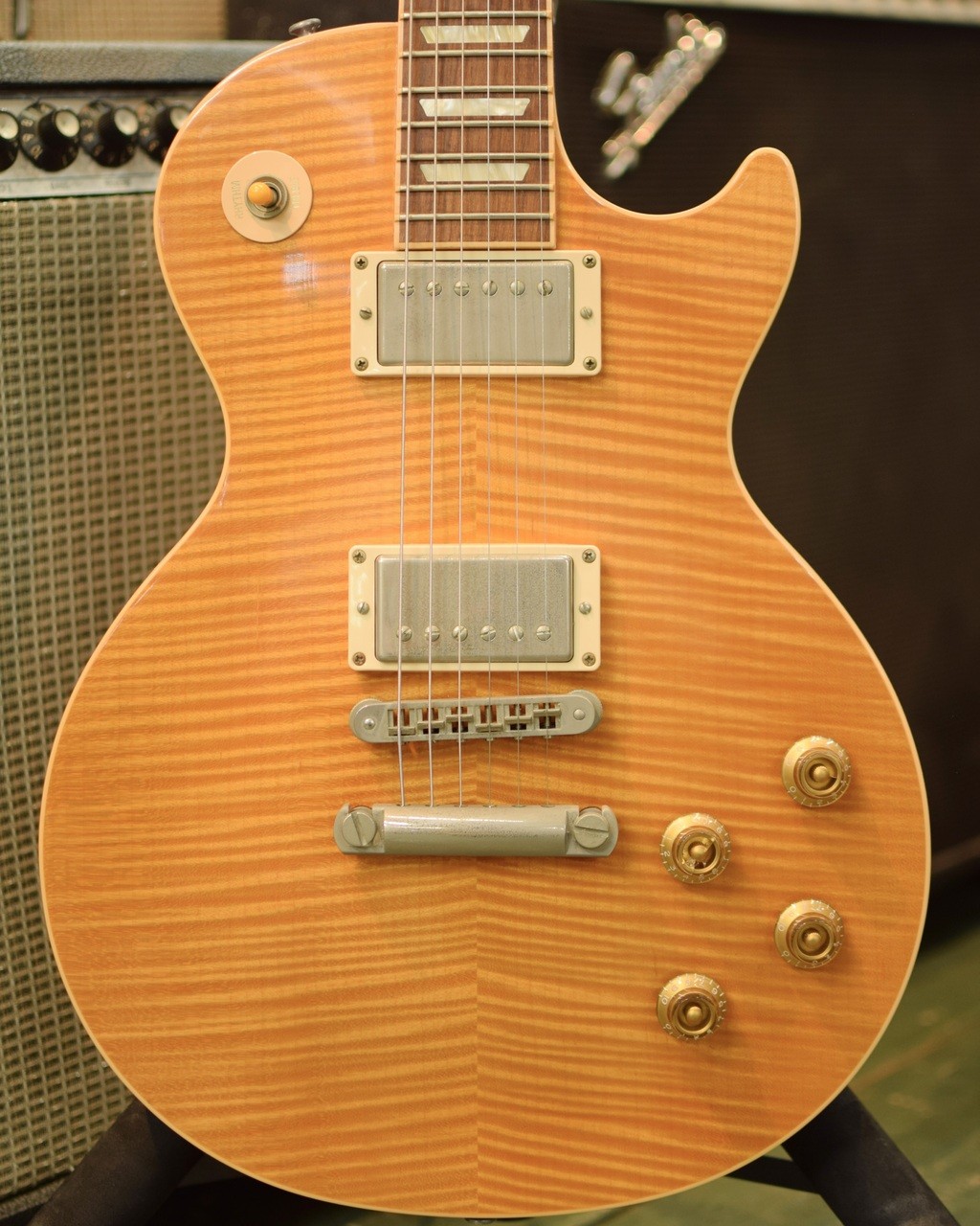 Gibson LES Paul Standard Plus TOP Trans Amber Used Electric Guitar [AUTH]