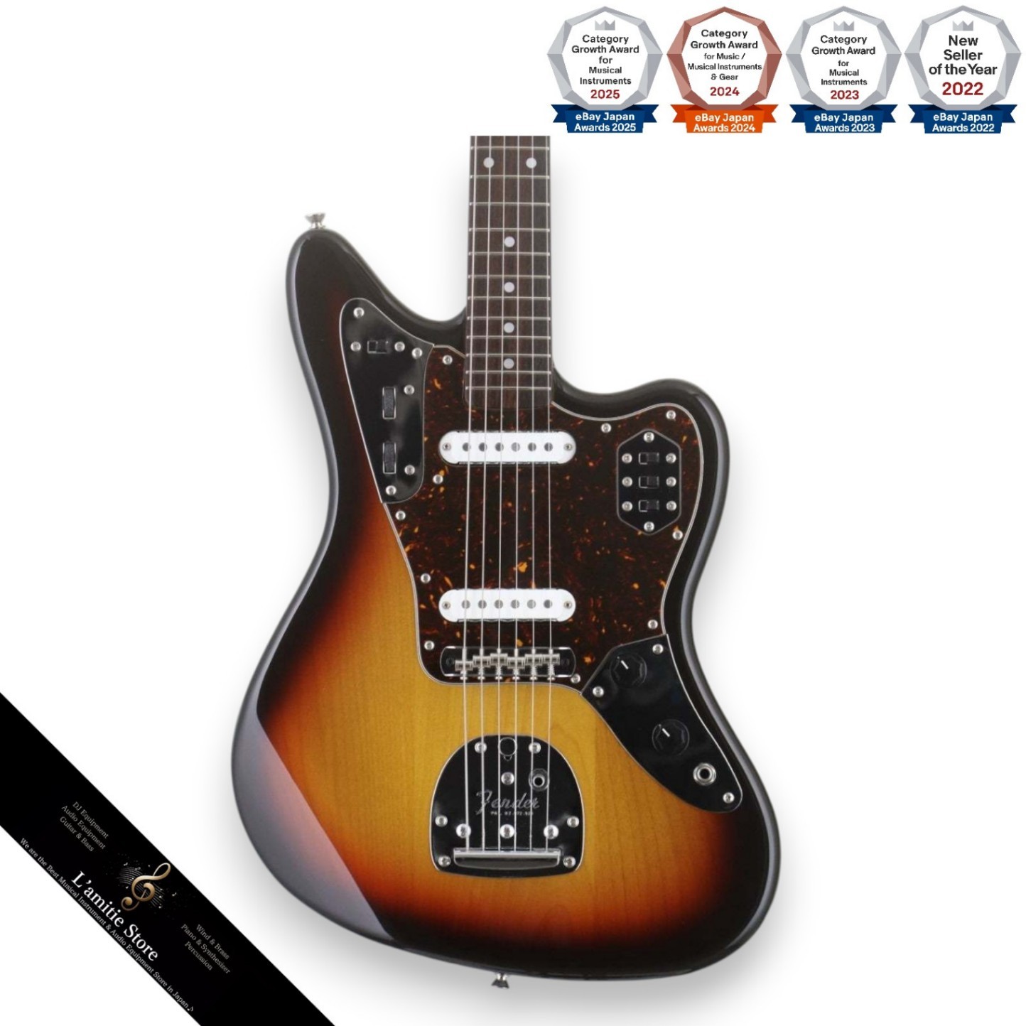 Fender Japan JG66 Jaguar Short Scale Bass 3TS 24in Offset Model