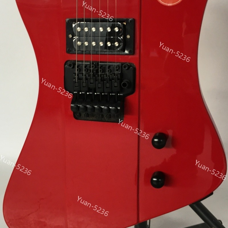 Solid Body Red Electric Guitar FR Bridge Scale Length 648mm Stainless Frets
