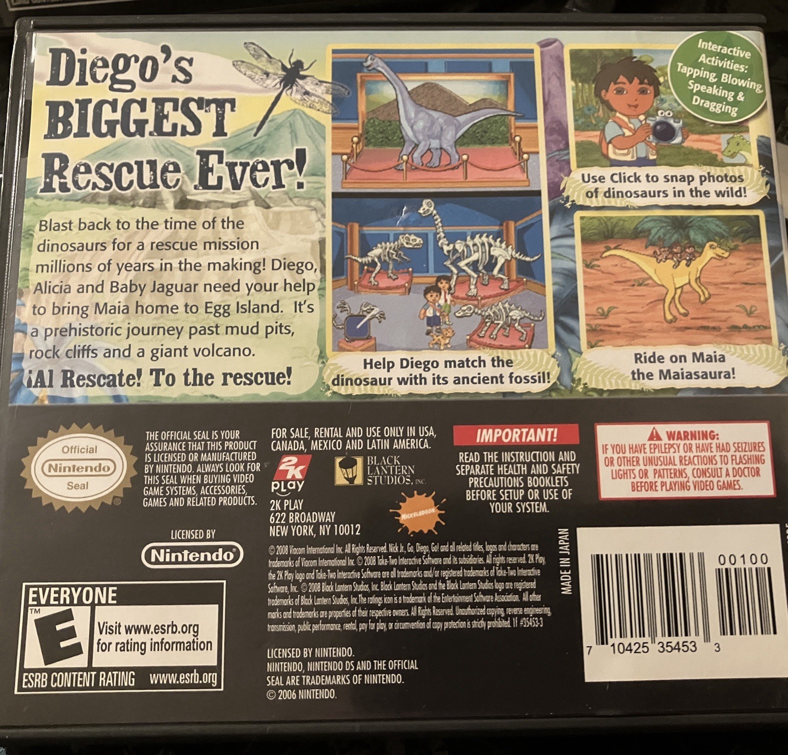 DS Game Lot, Mario Kart, Spider-Man, Sponge Bob