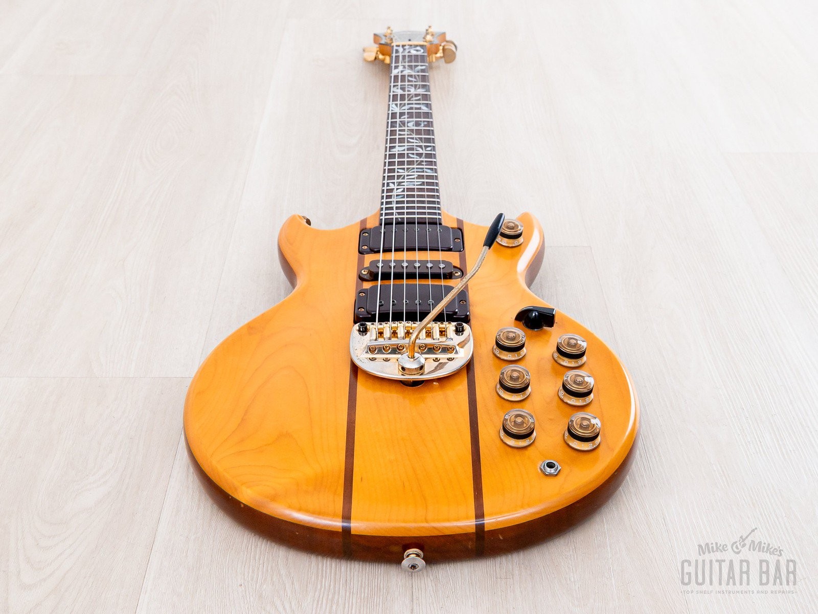 1980 Greco GO-III Speed Way Non-Catalog Set Neck HSH Vintage Guitar Natural