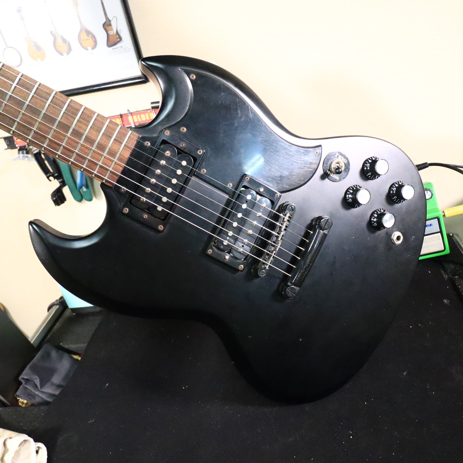 2004 Epiphone SG Goth Black Electric Guitar