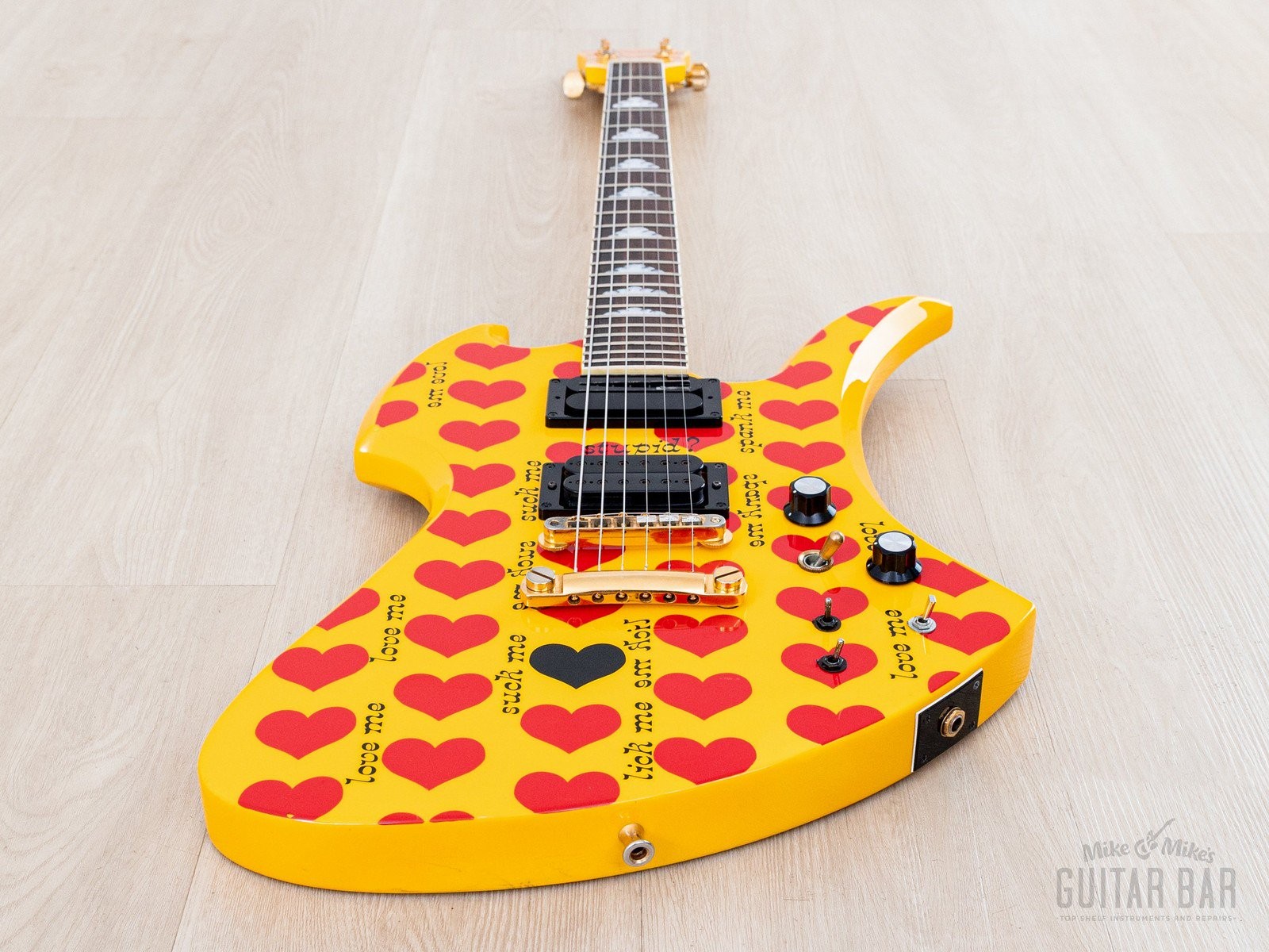 Burny Mockingbird MG-145S HY Hide X Electric Guitar w/ Sustainer, Japan