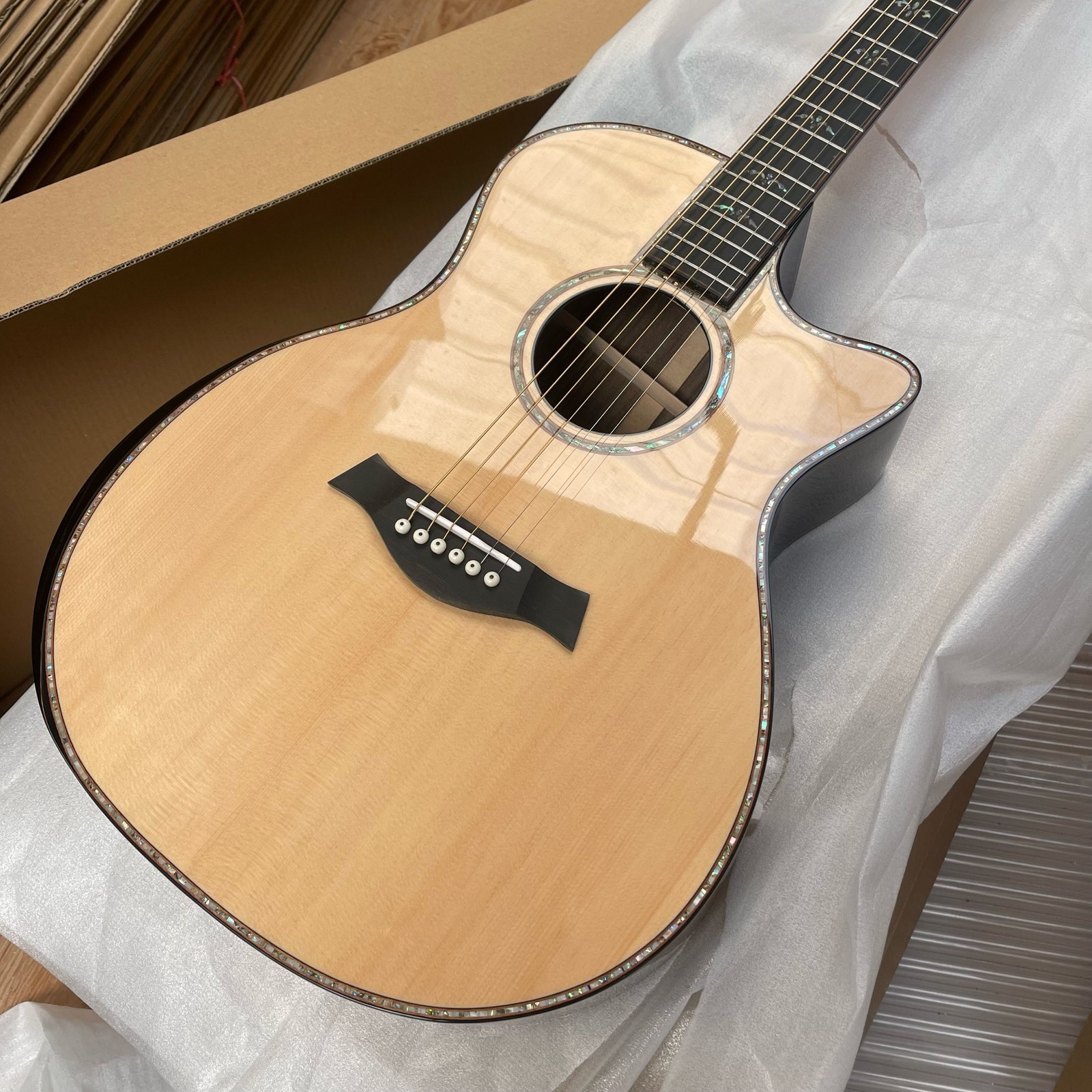 New 41# 914ce Acoustic Guitar Solid Wood Abalone Inlay/Binding
