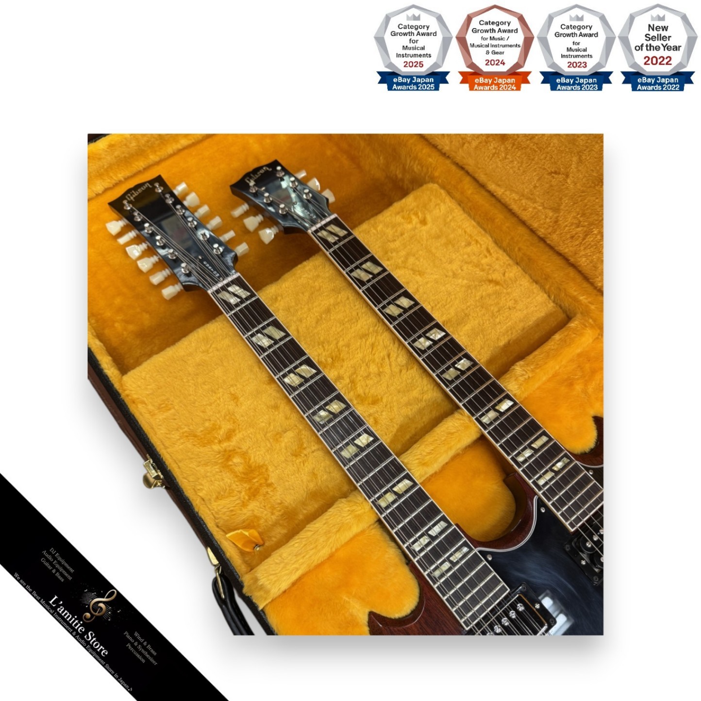 Gibson Custom Shop Jimmy Page EDS1275 Double Neck Guitar Very Good