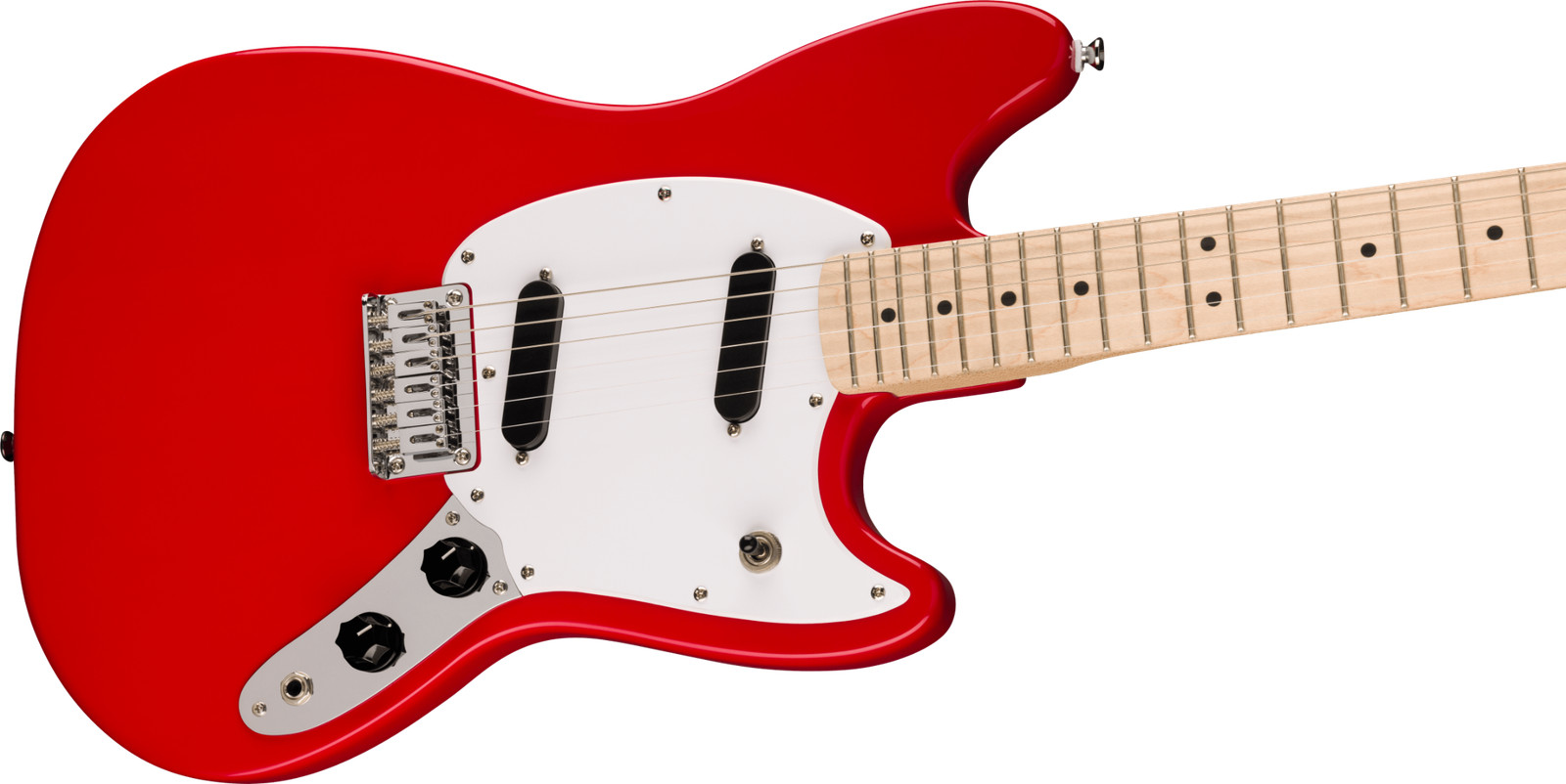 Fender Squier Sonic Mustang Electric Guitar, Torino Red Finish, Maple Fretboard