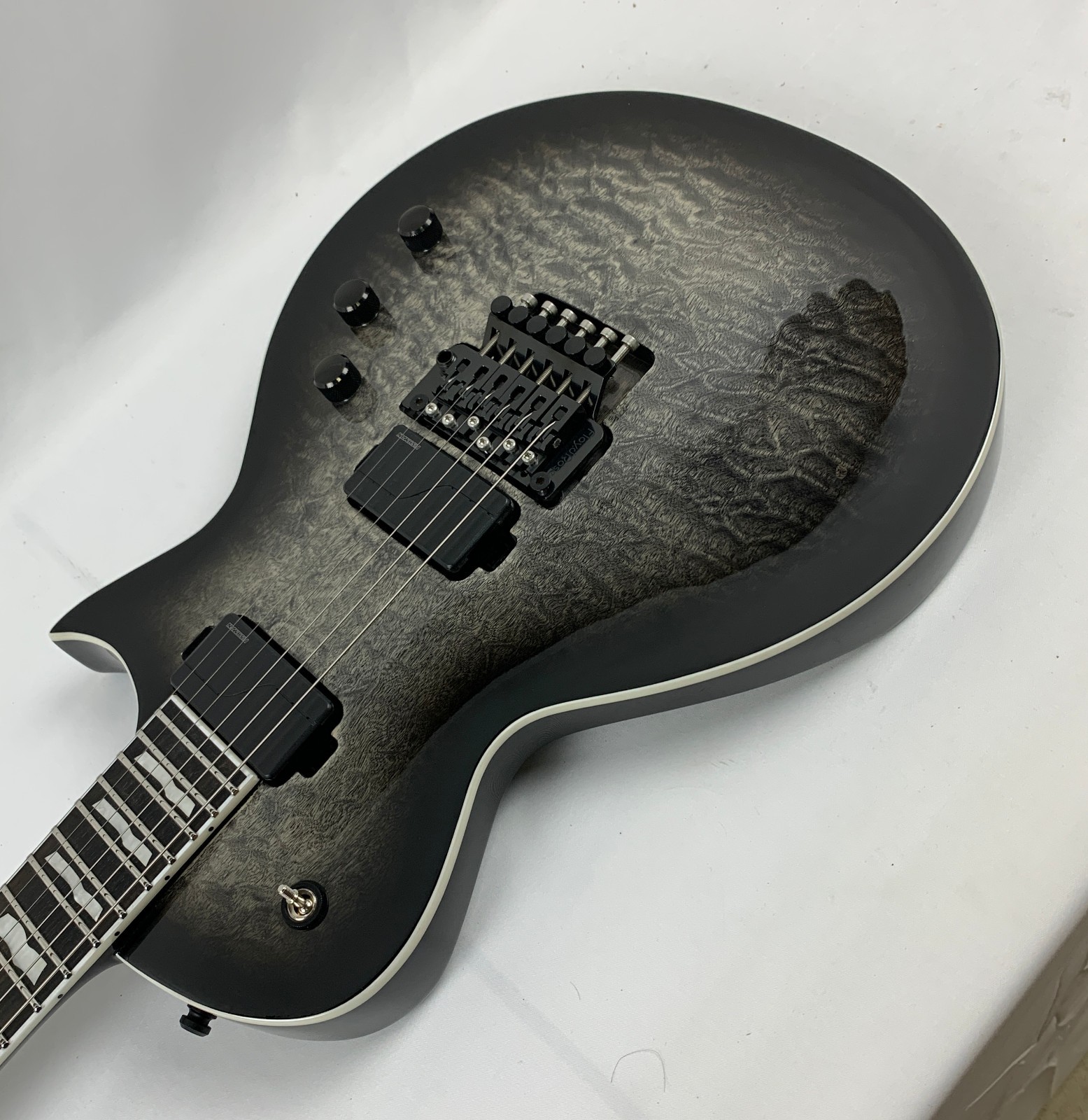 ESP E-II Eclipse FR Charcoal Burst CHB Floyd Rose Fluence Guitar + Case B-Stock