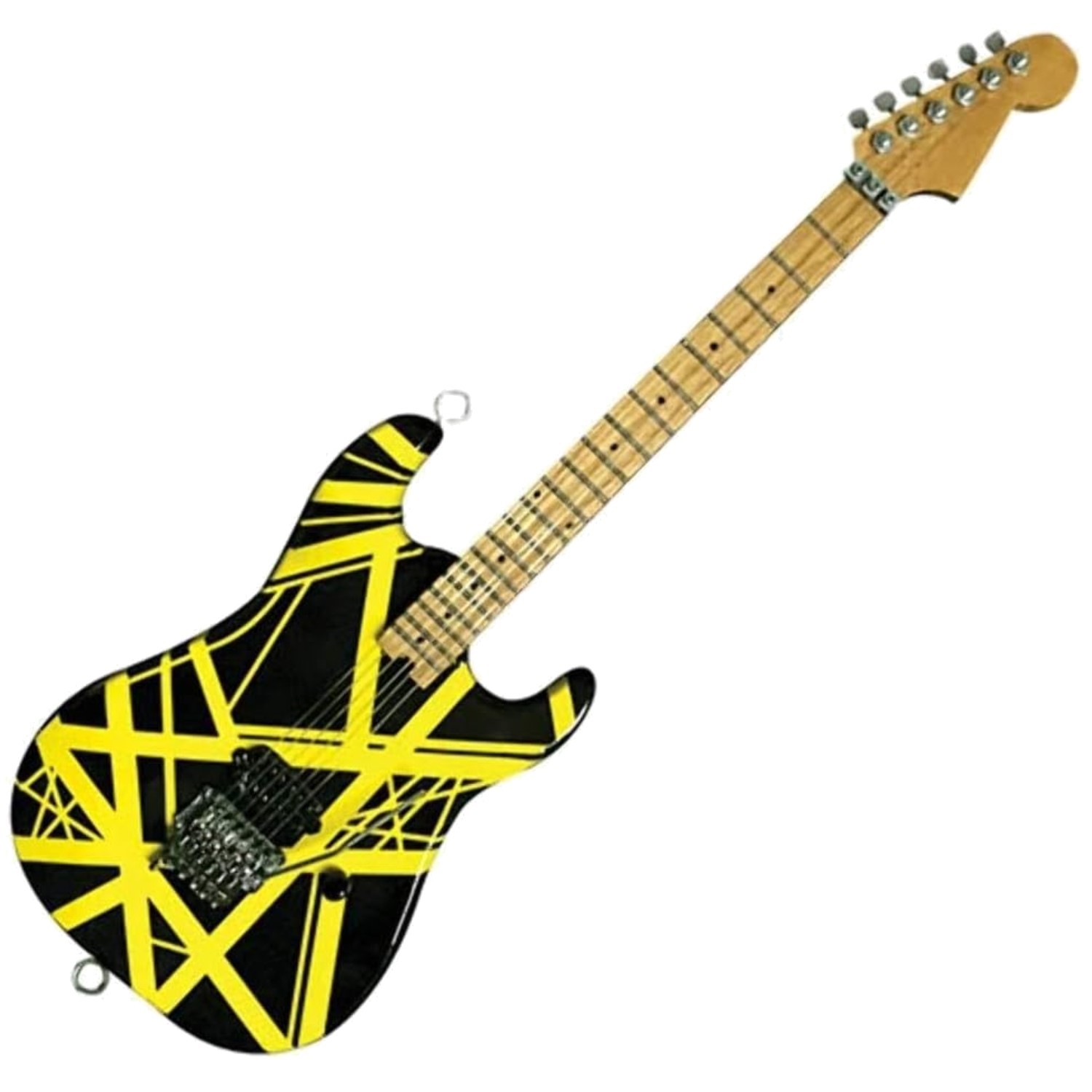 EVH Mini Replica Guitar – Black & Yellow