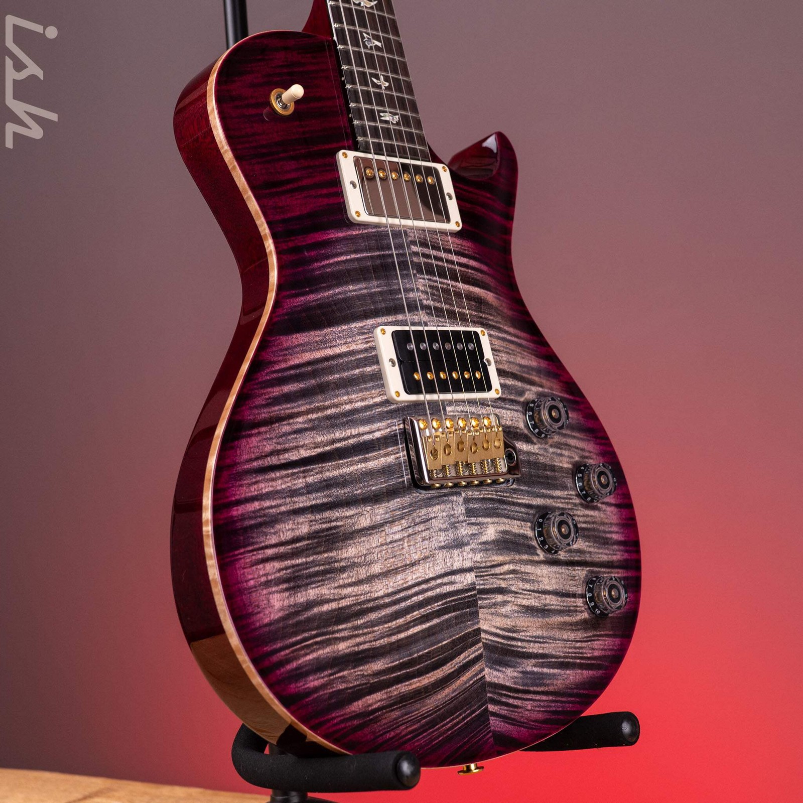 PRS Tremonti 10-Top Charcoal Purple Burst (Natural Binding)