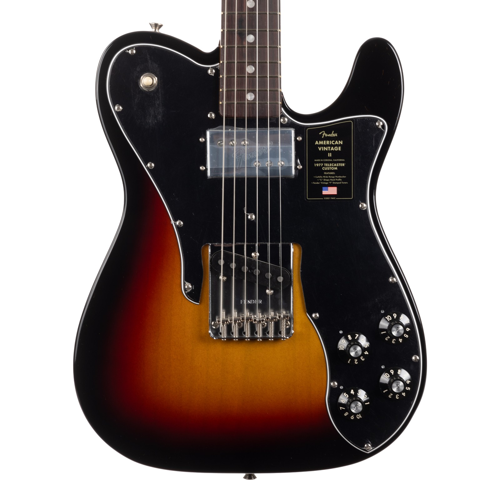 Fender American Vintage II 1977 Telecaster Custom Rosewood – 3-Color Sunburst