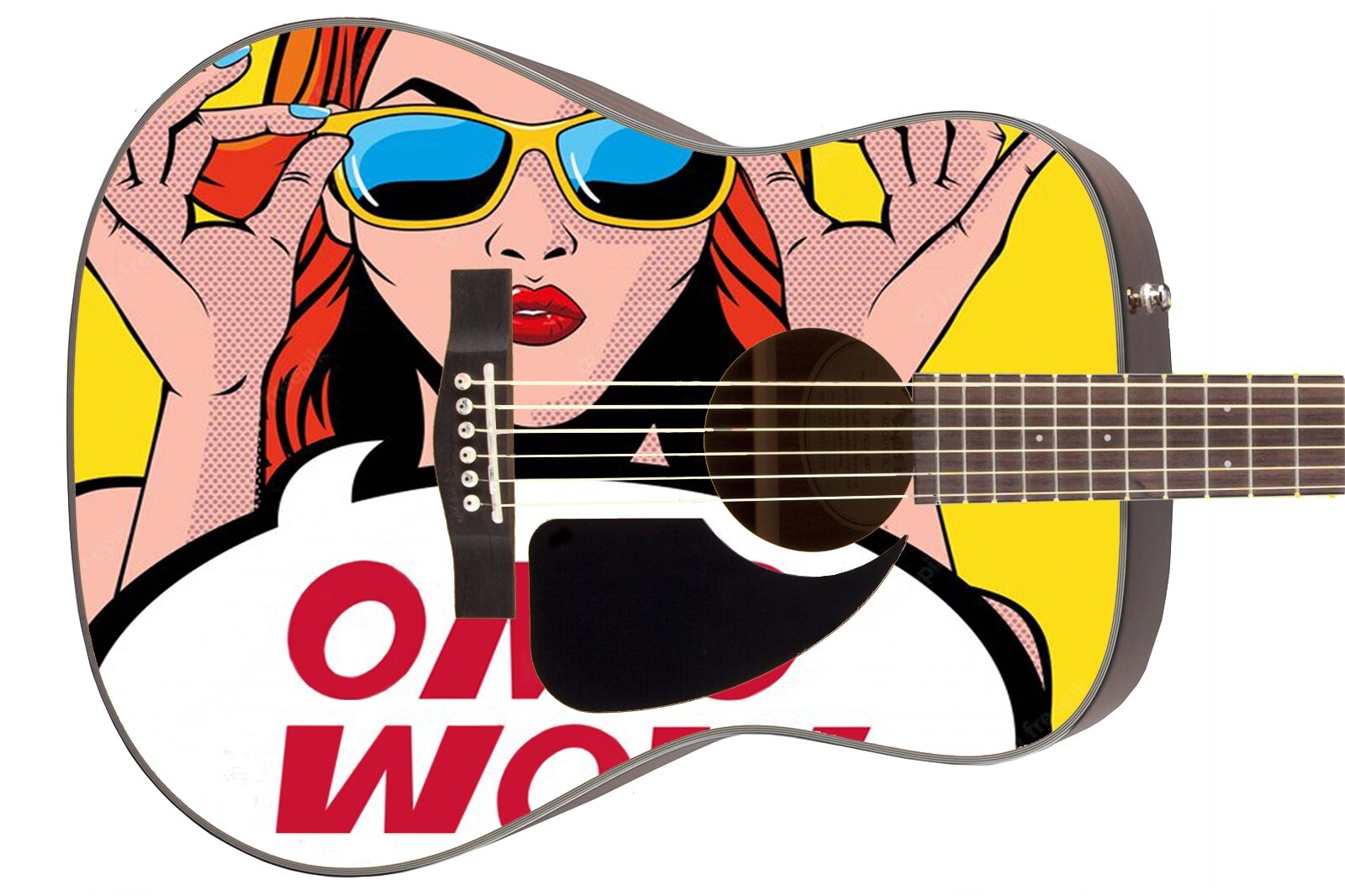Guitar Skin Wrap Axe Re-Skin Pop Rock Molly Wannabe Groupie Girl – 1217