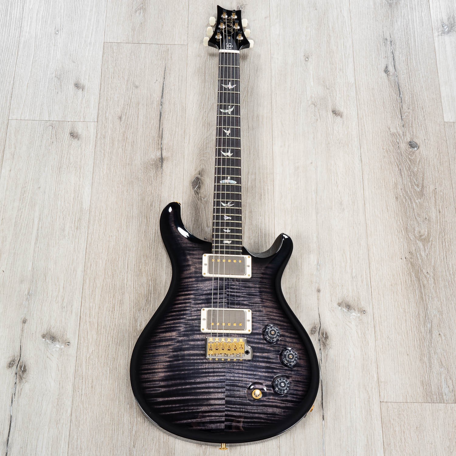 PRS Paul Reed Smith DGT 10-Top Guitar, Birds, Faded Whale Blue Smokewrap Burst